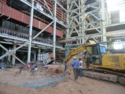 80 ton tower crane foundation dismantling work-9841125344 80 gajs