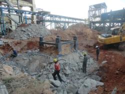 80 ton Tower crane foundation demolition work,Tuticorin-9841125344 Foundation 