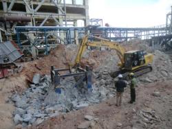 80 ton Tower crane foundation demolition work,Tuticorin-9841125344 Interior Design Photos