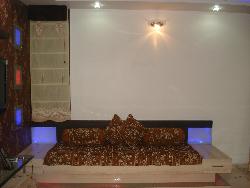 Diwan or single bed with LED lighting Led in room