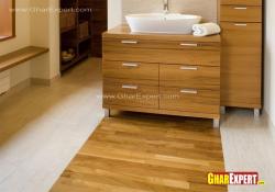 Dual tone bathroom flooring Interior Design Photos