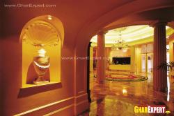 Marble flooring design for royal foyer Interior Design Photos