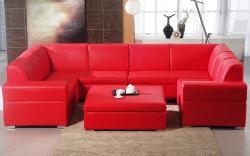 Red sofa set Interior Design Photos