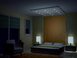 Bedroom at night Interior Design Photos