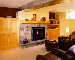 Fireplace in Basement Basement designs