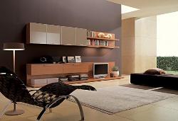 Living Room LCD unit, Furniture, wooden  Flooring, Carpet, Floor Lamp Interior Design Photos