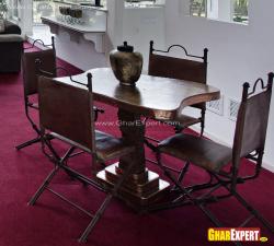 4 seater old style dining furniture Interior Design Photos