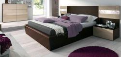 platform bed with side table Interior Design Photos