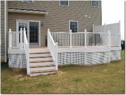Exterior view: Low Height Functional Deck Covered deck