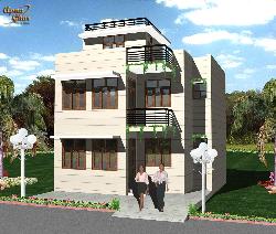 Exterior elevation of 2 floor house Interior Design Photos