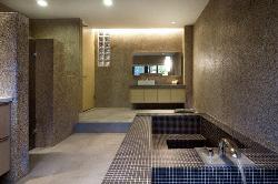 Concrete Wall Texture in Bathroom Interior Design Photos