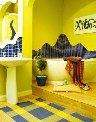 Exotic Yellow Texture in Bathroom Texture degines