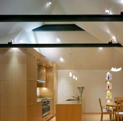 Kitchen wood work with niches in wall Niche designs