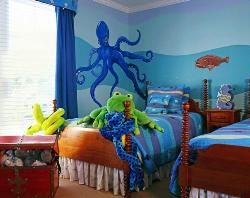 Under water world kids room paint ideas Very expencsive fallceiling rooms desings in the world