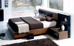 modern platform bed design with side tables Interior Design Photos