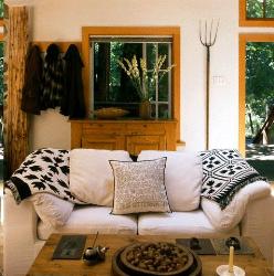 Two tone sofa in Living  Interior Design Photos