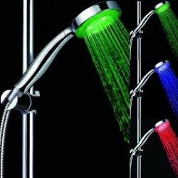 Chrome Color Changing LED Handheld Shower Head  Stair