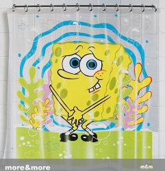 SpongeBob SquarePants PVC Shower Curtain  Interior Design Photos
