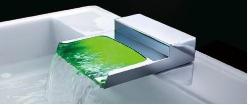 Chrome LED Waterfall Bath Tub Spout  Water