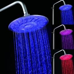 8" Color Changing LED Bathroom Shower head Stair