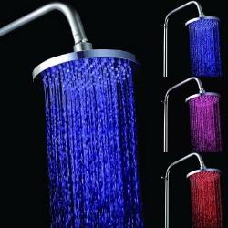 8" Color Changing LED Bathroom Shower head  Almiras disn with led