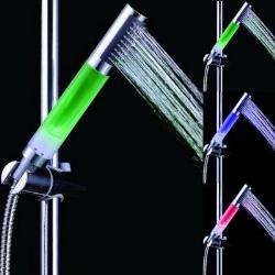 Temperature Controlled Color Changing LED Hand Showerhead  Hand rails