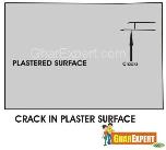 Crack in Plaster  of plaster for front