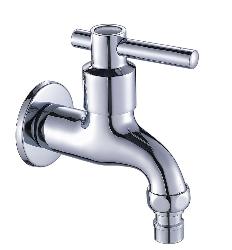 Chrome Wall-mounted Washing Machine Faucet  Faucets