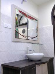 Vanity and looking mirror in BATHROOM Interior Design Photos