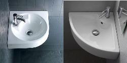 Corner Bathroom Sinks Interior Design Photos