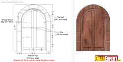 wooden arch door for main entrance Entranc arch 