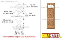 cottage door with crossed battens and grooved panels Cot  designs