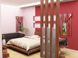 Low height bed in Bedroom Low cost eco friendlyceiling