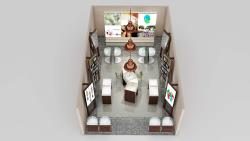 3D Exhibution Hall Floor Plan Interior Design Photos