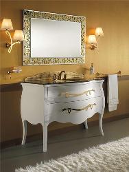 Antique style latest bathroom cabinets Latest gold showroom forent look