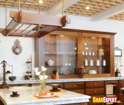 Decorative shelves in modular kitchen Interior Design Photos