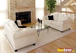 Sofa Set Design in White Color Interior Design Photos