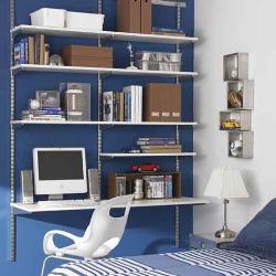 Space Saving Shelf in Bedroom Interior Design Photos