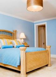 Bedroom bedding design in blue theme Interior Design Photos