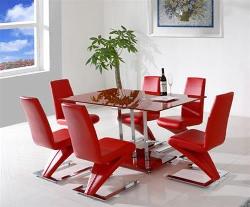 Dining Design in Red Interior Design Photos