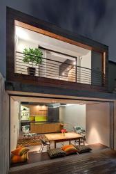 GF- living kitchen and FF balcony Interior Design Photos