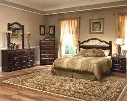 Wood and metal brown bed Interior Design Photos