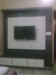 LCD wall unit with 3 drawer storage Interior Design Photos