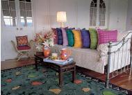 Jaipuri Khadaidar Pillow well Decorated Sofa in the Living Room Interior Design Photos