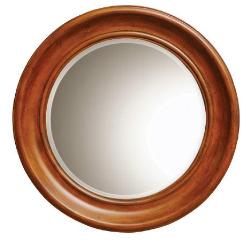 Bathroom Mirror in Round Shape Porch with round colam
