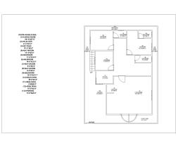 40 feet× 40 feet house plan For 19 feet width 47 feet length