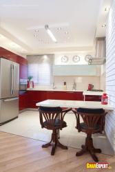 Kitchen with corner dining Interior Design Photos