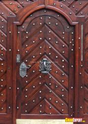 crafted wooden main door design Interior Design Photos