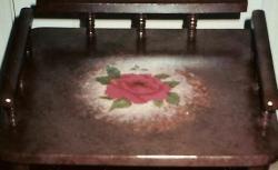 Rose Flower painted on the chair Interior Design Photos