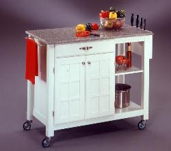 Movable Granite Top Kitchen Island Siling top